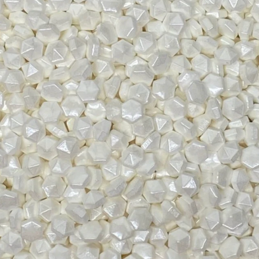 WHITE PEARL DIAMOND Sprinkles, White Sprinkles, 4 Ounces or 2 Ounces, Sprinkles