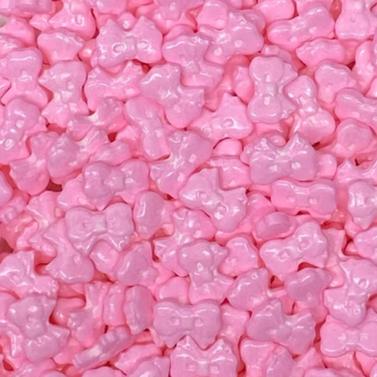 PINK BOWS SPRINKLES, Pink Sprinkles, 2 or 4 Ounces