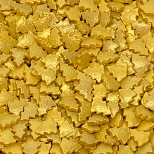GOLD TREE SPRINKLES, Gold Sprinkles, Sprinkles, 2 Ounce or 4 Ounce