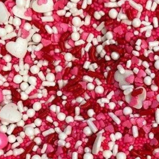 CUSTOM SPRINKLE MIX "Key To My Heart" Sweet Stuff Shoppe, 2 Ounces or 4 Ounces