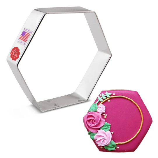 HEXAGON Cookie Cutter, 3.75" Wide