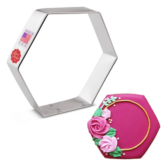 HEXAGON Cookie Cutter, 3.75" Wide