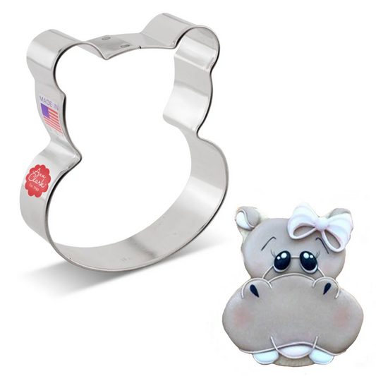HIPPO HEAD Cookie Cutter,  Ann Clark Cookie Cutter, Ann Clark Collection