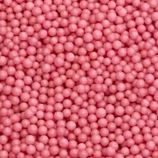 PINK Candy BEADS,  Sprinkles, 2 or 4 Ounces, Candy Pearls, 4MM