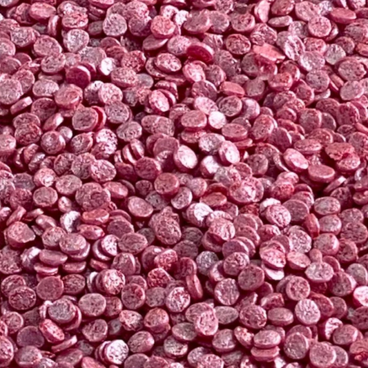 PEARL RED Confetti Candy Decorations, Confetti Sprinkles, Sprinkles, 4 Ounces