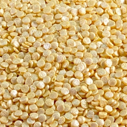 PEARL YELLOW Confetti Candy Decorations, Confetti Sprinkles, Sprinkles, 4 Ounces