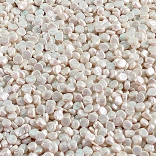 PEARL WHITE Confetti Candy Decorations, Confetti Sprinkles, Sprinkles, 2 or 4 Ounces