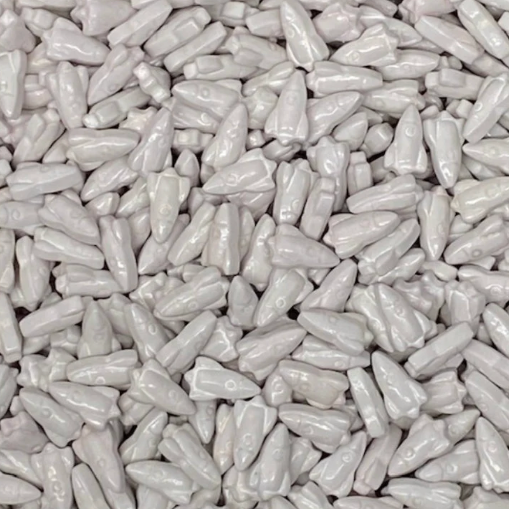 GRAY ROCKET SPRINKLES, Gray Sprinkles, 2 or 4 Ounces, Thick Sprinkles