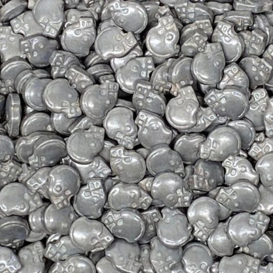 SILVER HELMET SPRINKLES, Silver Sprinkles, 2 or 4 Ounces, Thick Sprinkles