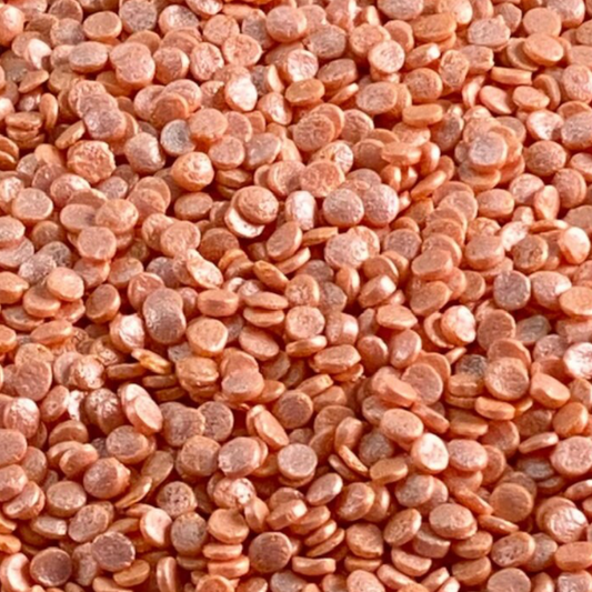 PEARL ORANGE Confetti Candy Decorations, Confetti Sprinkles, 2 or 4 Ounces