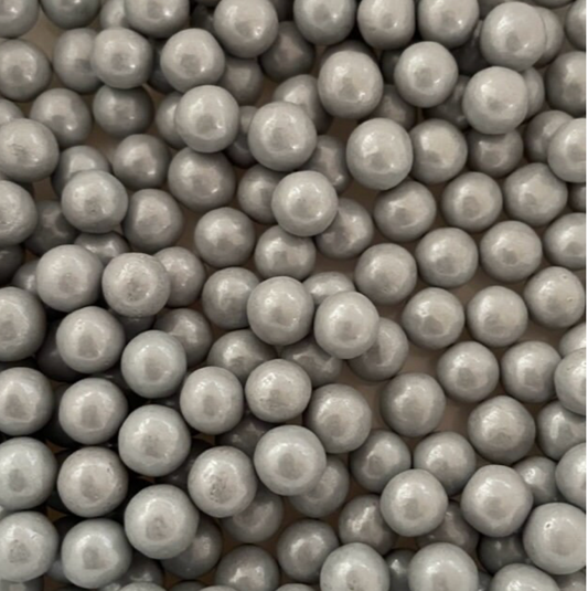 SHIMMER SILVER Sugar Pearls, 7MM, 2 Ounce or 4 Ounce