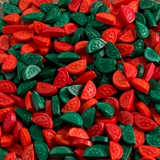 WATERMELON SPRINKLES, Red and Green Sprinkles, 2 or 4 Ounces