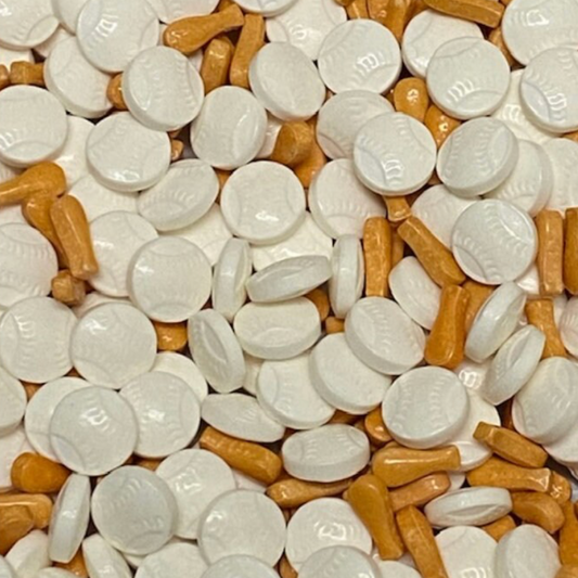 BASEBALL & BAT Sprinkles, 2 or 4 Ounces