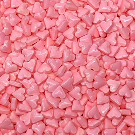 PINK HEARTS SPRINKLES, Pink Sprinkles, 2 or 4 Ounces
