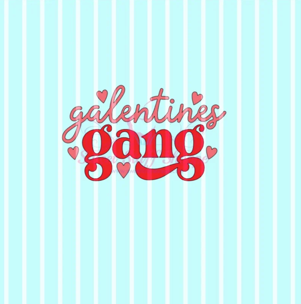 GALENTINES GANG, Cookie Silk Screen, Silk Screen Cookie Stencil, Mesh Stencil, Cookie Stencil, Custom Silk Screen