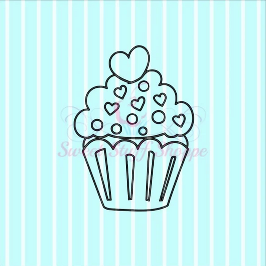 LOVE CUPCAKE PYO, Silk Screen, Cookie Silk Screen, Silk Screen Cookie Stencil, Mesh Stencil, Cookie Stencil, Custom Silk Screen