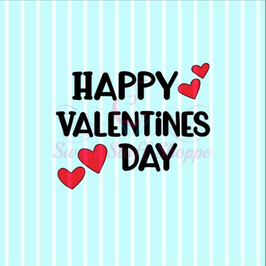HAPPY VALENTINE'S DAY, Cookie Silk Screen, Silk Screen Cookie Stencil, Mesh Stencil, Cookie Stencil, Custom Silk Screen
