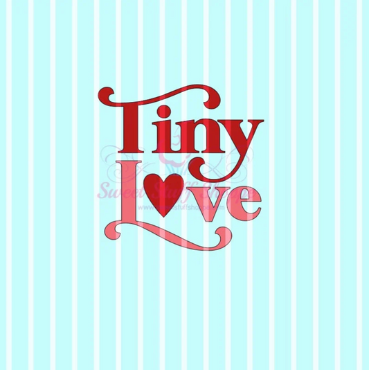 TINY LOVE, Cookie Silk Screen, Silk Screen Cookie Stencil, Mesh Stencil, Cookie Stencil, Custom Silk Screen