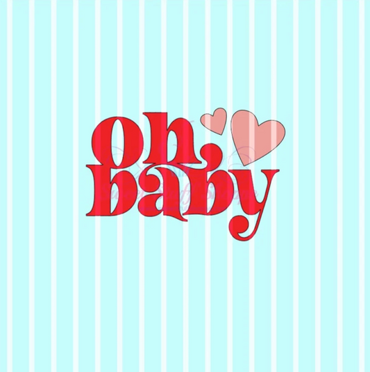 OH BABY, Cookie Silk Screen, Silk Screen Cookie Stencil, Mesh Stencil, Cookie Stencil, Custom Silk Screen