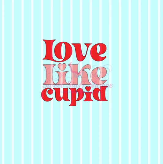 LOVE LIKE CUPID, Cookie Silk Screen, Silk Screen Cookie Stencil, Mesh Stencil, Cookie Stencil, Custom Silk Screen