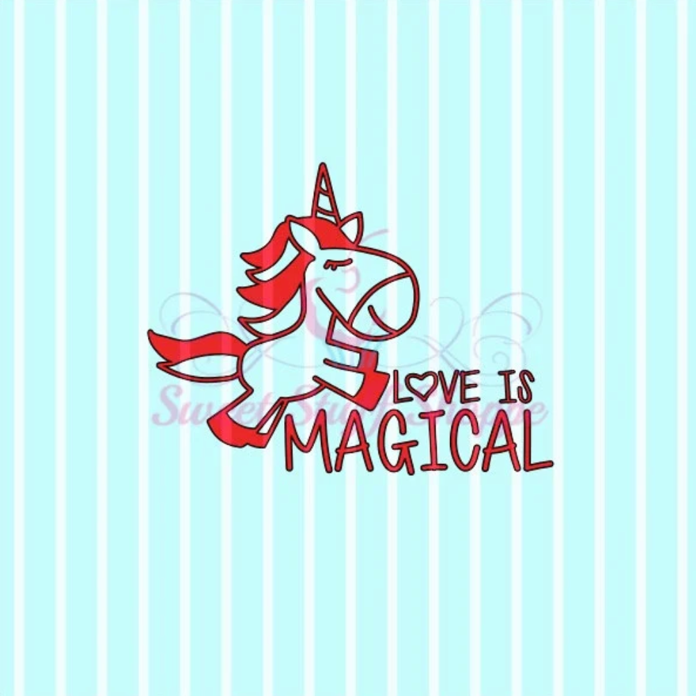 LOVE IS MAGICAL, Silk Screen, Cookie Silk Screen, Silk Screen Cookie Stencil, Mesh Stencil, Cookie Stencil, Custom Silk Screen