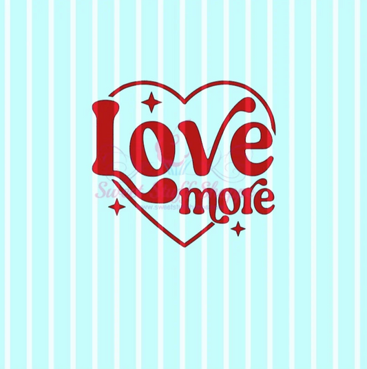 LOVE MORE, Cookie Silk Screen, Silk Screen Cookie Stencil, Mesh Stencil, Cookie Stencil, Custom Silk Screen