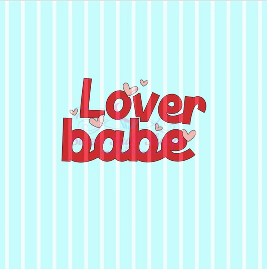 LOVER BABE, Cookie Silk Screen, Silk Screen Cookie Stencil, Mesh Stencil, Cookie Stencil, Custom Silk Screen