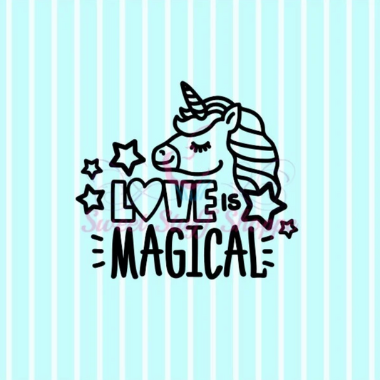 LOVE IS MAGICAL, Silk Screen, Cookie Silk Screen, Silk Screen Cookie Stencil, Mesh Stencil, Cookie Stencil, Custom Silk Screen