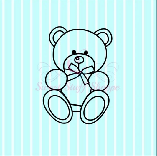 VALENTINE BEAR PYO, Silk Screen, Cookie Silk Screen, Silk Screen Cookie Stencil, Mesh Stencil, Cookie Stencil, Custom Silk Screen