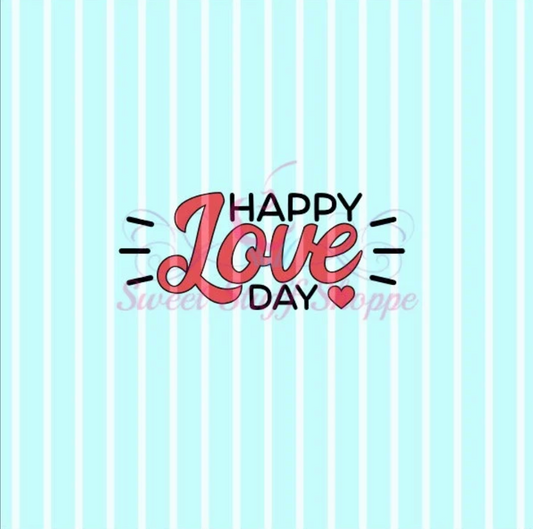HAPPY LOVE DAY, Silk Screen, Cookie Silk Screen, Silk Screen Cookie Stencil, Mesh Stencil, Cookie Stencil, Custom Silk Screen