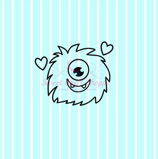 VALENTINE MONSTER PYO, Silk Screen, Cookie Silk Screen, Cookie Stencil, Mesh Stencil, Custom Silk Screen