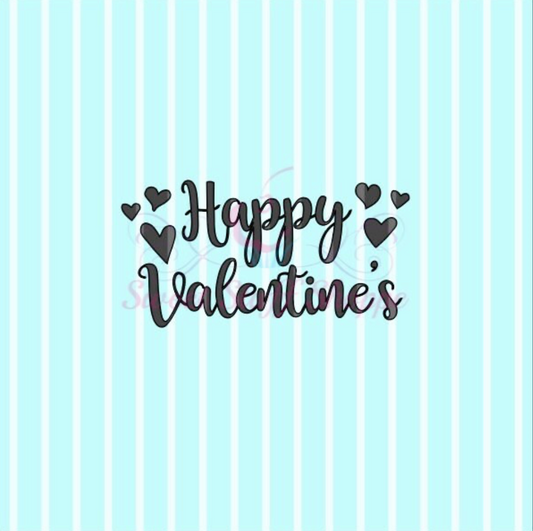 HAPPY VALENTINES, Cookie Silk Screen, Silk Screen Cookie Stencil, Mesh Stencil, Cookie Stencil, Custom Silk Screen