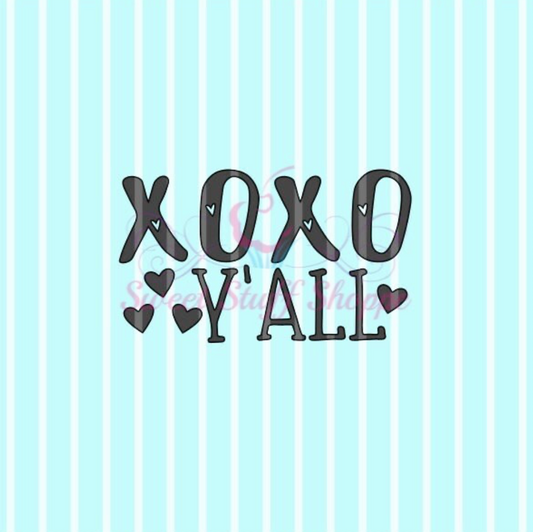 XOXO Y'ALL, Silk Screen, Cookie Silk Screen, Silk Screen Cookie Stencil, Mesh Stencil, Cookie Stencil, Custom Silk Screen