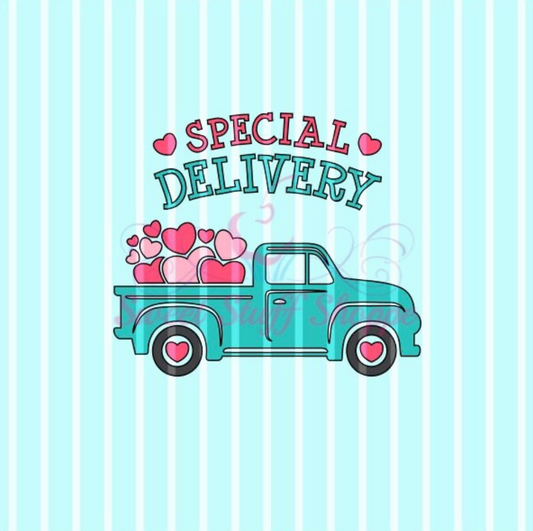 SPECIAL DELIVERY, Silk Screen, Cookie Silk Screen, Silk Screen Cookie Stencil, Mesh Stencil, Cookie Stencil, Custom Silk Screen