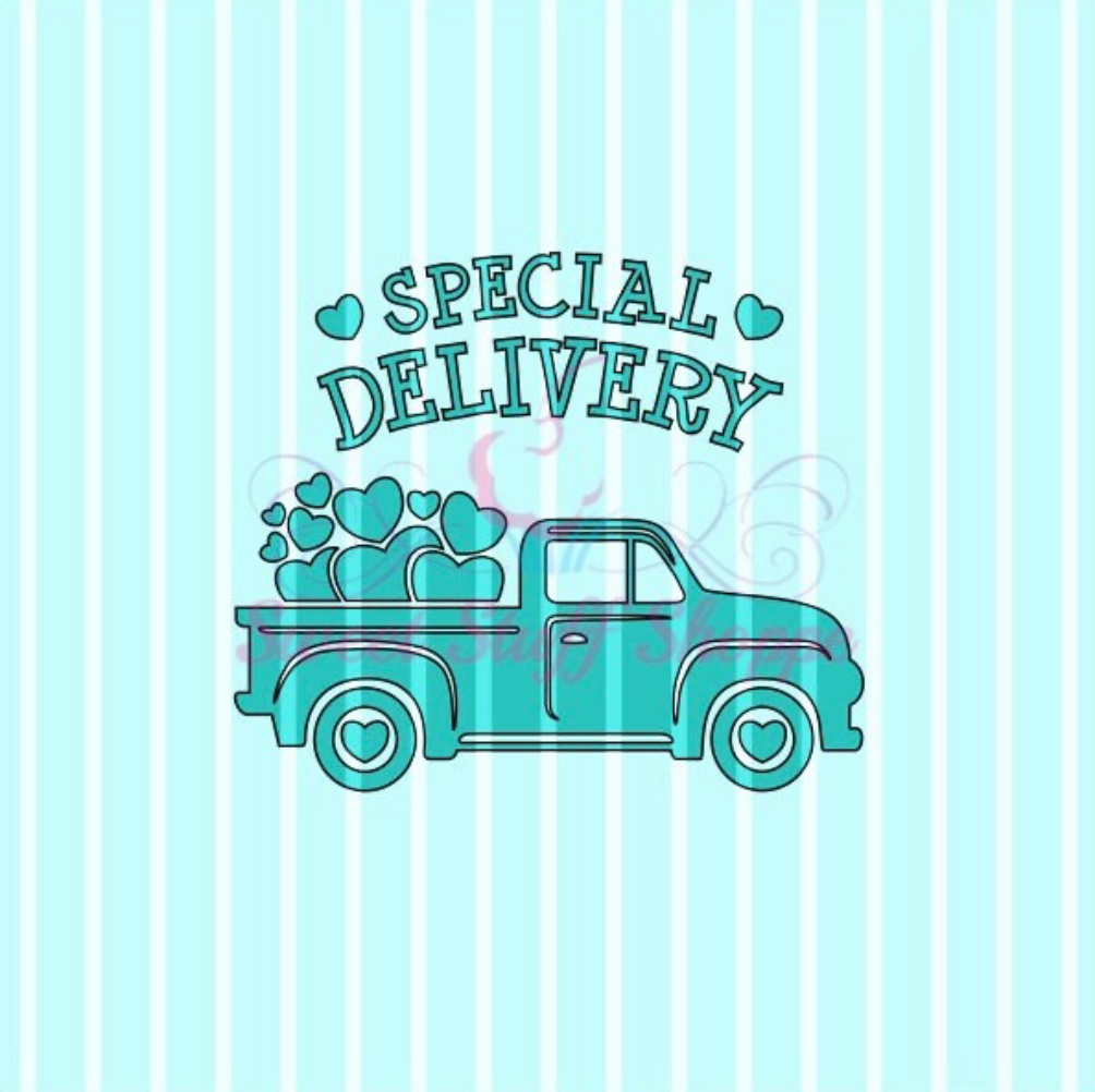 SPECIAL DELIVERY, Silk Screen, Cookie Silk Screen, Silk Screen Cookie Stencil, Mesh Stencil, Cookie Stencil, Custom Silk Screen