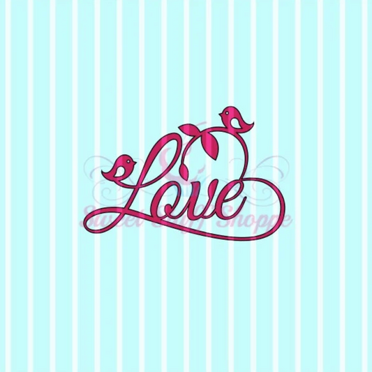 LOVE, Silk Screen, Cookie Silk Screen, Silk Screen Cookie Stencil, Mesh Stencil, Cookie Stencil, Custom Silk Screen