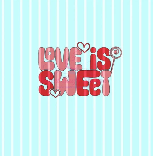 LOVE IS SWEET, Cookie Silk Screen, Silk Screen Cookie Stencil, Mesh Stencil, Cookie Stencil, Custom Silk Screen