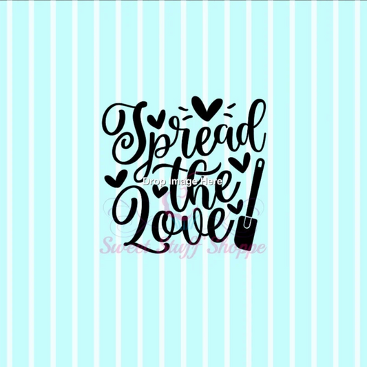SPREAD THE LOVE, Silk Screen, Cookie Silk Screen, Silk Screen Cookie Stencil, Mesh Stencil, Cookie Stencil, Custom Silk Screen