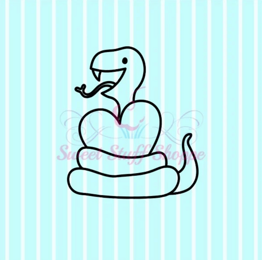 VALENTINE SNAKE PYO, Silk Screen, Cookie Silk Screen, Silk Screen Cookie Stencil, Mesh Stencil, Cookie Stencil,