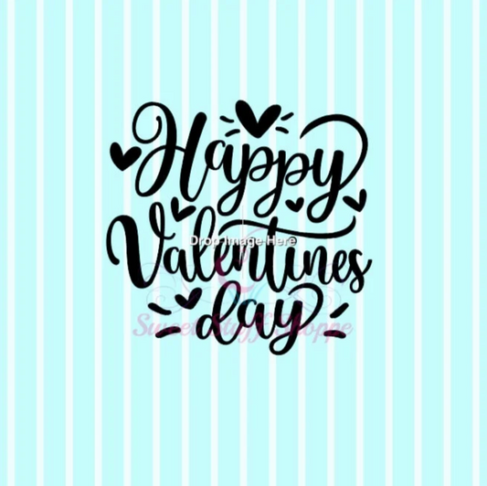 HAPPY VALENTINES DAY, Silk Screen, Cookie Silk Screen, Silk Screen Cookie Stencil, Mesh Stencil, Cookie Stencil, Custom Silk Screen