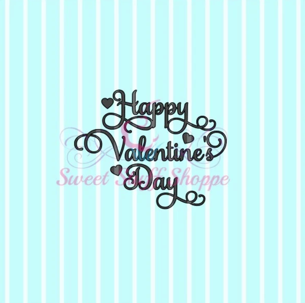 HAPPY VALENTINES Silk Screen,  Cookie Silk Screen, Silk Screen Cookie Stencil, Mesh Stencil, Cookie Stencil, Custom Silk Screen