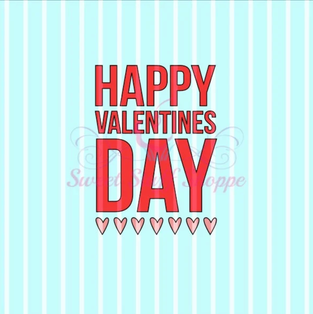 HAPPY VALENTINES DAY, Silk Screen, Cookie Silk Screen, Silk Screen Cookie Stencil, Mesh Stencil, Cookie Stencil, Custom Silk Screen