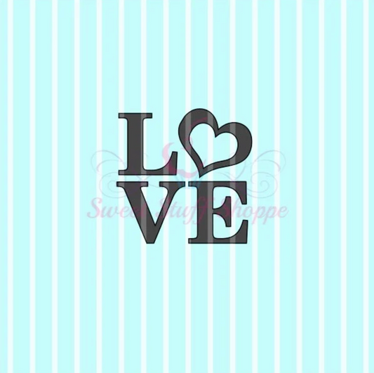 LOVE Silk Screen,  Cookie Silk Screen, Silk Screen Cookie Stencil, Mesh Stencil, Cookie Stencil, Custom Silk Screen