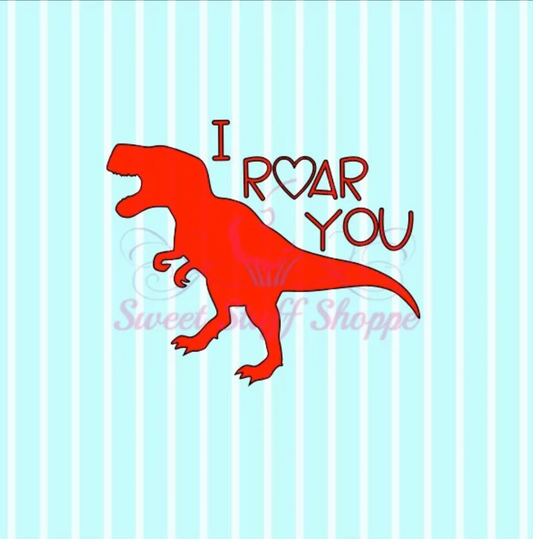 I ROAR YOU, Silk Screen, Cookie Silk Screen, Silk Screen Cookie Stencil, Mesh Stencil, Cookie Stencil, Custom Silk Screen