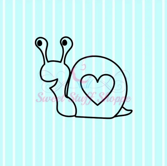 VALENTINE SNAIL PYO, Silk Screen, Cookie Silk Screen, Silk Screen Cookie Stencil, Mesh Stencil, Cookie Stencil,