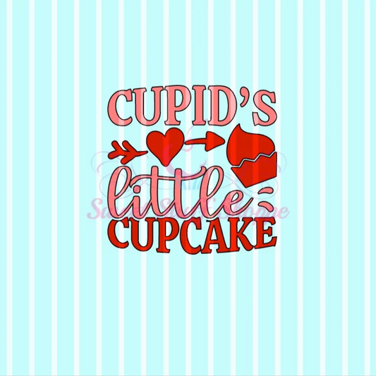CUPIDS LITTLE CUPCAKE, Silk Screen, Cookie Silk Screen, Silk Screen Cookie Stencil, Mesh Stencil, Cookie Stencil, Custom Silk Screen