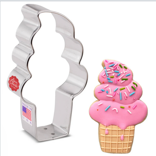 SOFT SERVE ICE Cream Cone Cookie Cutter  Ann Clark Cookie Cutter, Ann Clark Collection